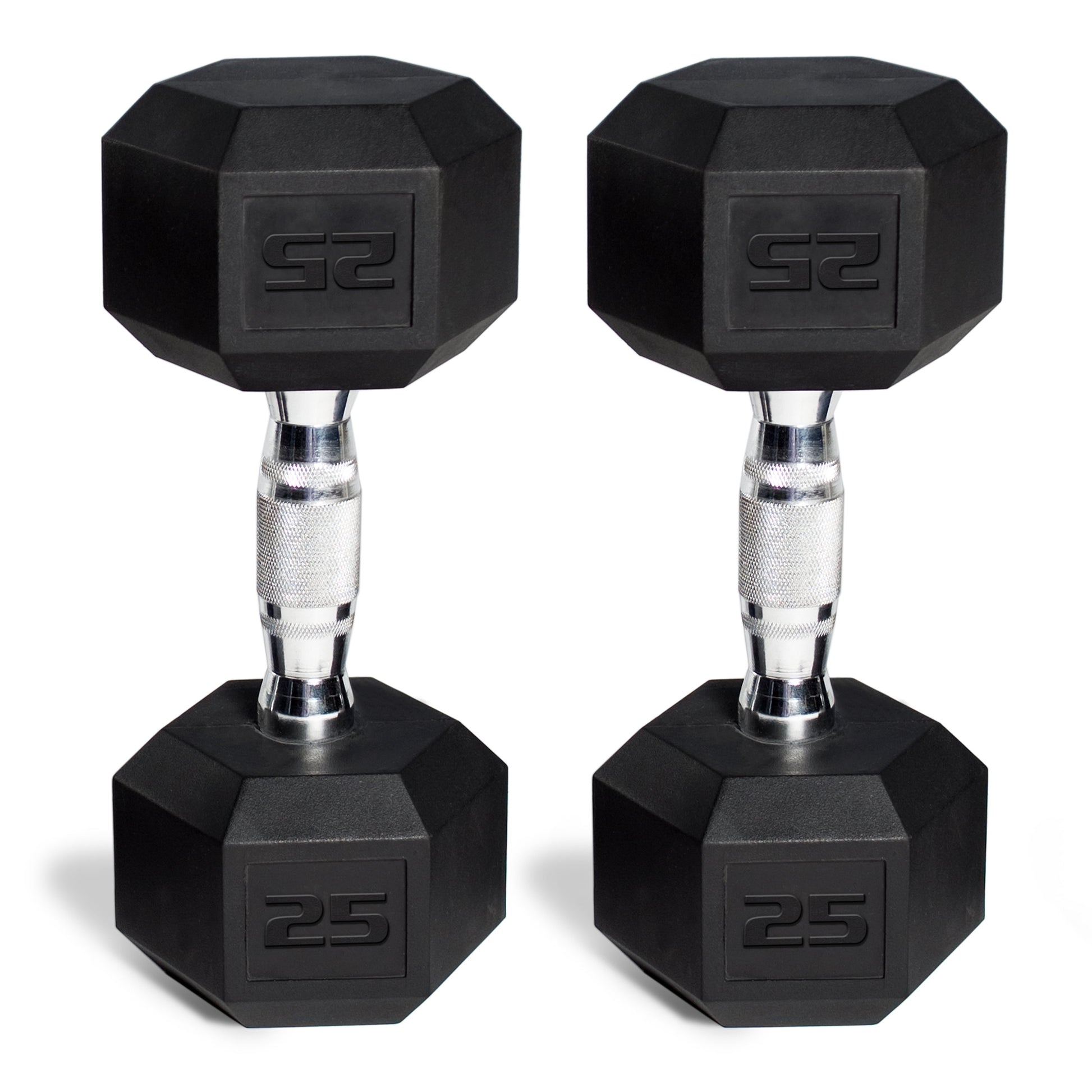 550Lb Rubber Hex Dumbbell Set